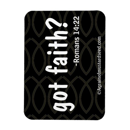 Bible Quotes Agrainofmustardseed.com Magnet (Vertikal)