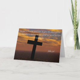 Bible quotes card John 3:16 Karte