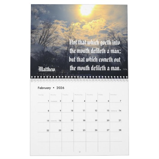 BIBLE SCRIPTING-Kalender Kalender (Feb 2026)