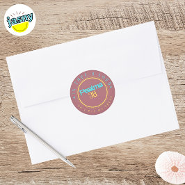 BIBLE SCRIPTURE "IN THE O LORD" CLASSIC ROUND ST RUNDER AUFKLEBER