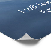 Bible Scripture Psalm 23:4 Fear No Evil... Poster (Ecke)