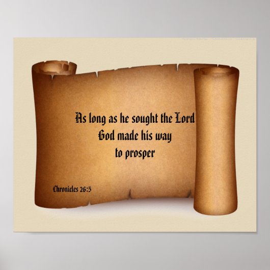 BIBLE SCRIPTURE SCROLL Poster (Vorne)