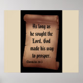 BIBLE SCRIPTURE SCROLL Poster (Vorne)