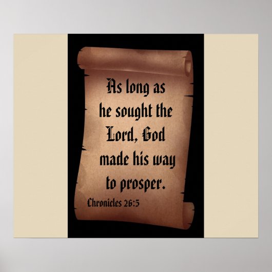 BIBLE SCRIPTURE SCROLL Poster (Vorne)