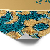 Bible Seek God First Floral Poster (Ecke)