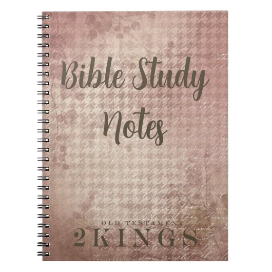 Bible Study-2 Kings Notizblock (Vorderseite)