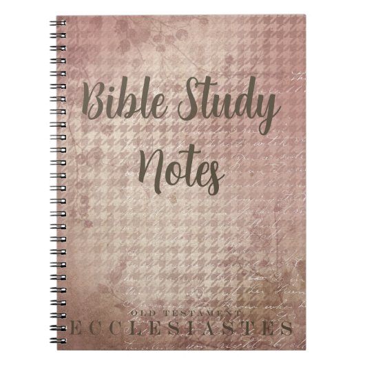 Bible Study-Ecclesiaties Notizblock (Vorderseite)