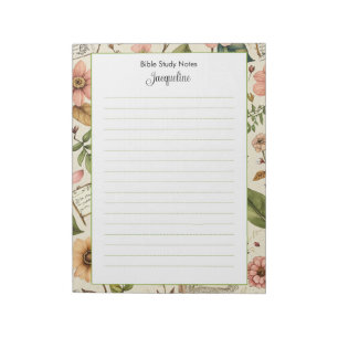 Bible Study Notepaper Personalisiert Notepad Notizblock