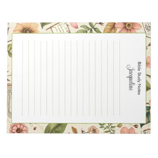 Bible Study Notepaper Personalisiert Notepad Notizblock (Vorderseite)