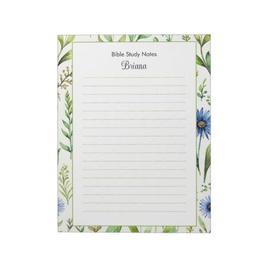 Bible Study Notepaper Personalisiert Notepad Notizblock (Rotiert)