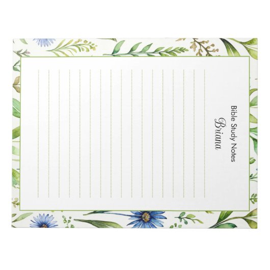 Bible Study Notepaper Personalisiert Notepad Notizblock (Vorderseite)