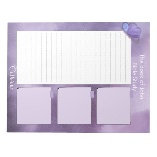 Bible Study Notepaper Personalisiert Notepad Notizblock (Vorderseite)