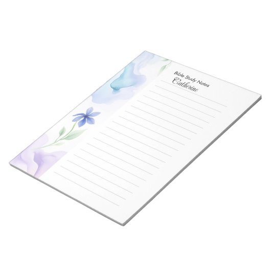 Bible Study Notepaper Personalisiert Notepad Notizblock (angewinkelt)