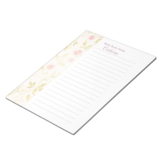 Bible Study Notepaper Personalisiert Notepad Notizblock (angewinkelt)