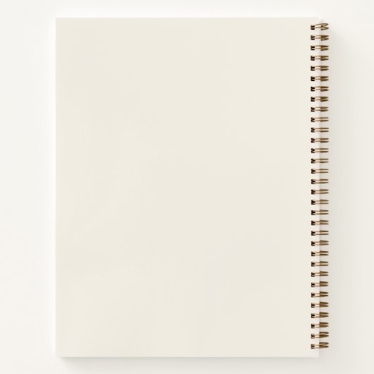Bible Study Notes – Cream & Gold Spiral Notebook Notizblock (Rückseite)