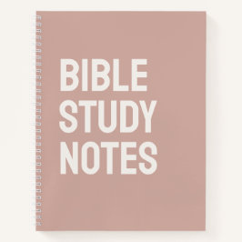 Bible Study Notes – Rose Taupe Spiral Notebook Notizblock