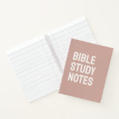 Bible Study Notes – Rose Taupe Spiral Notebook Notizblock (Innenseite)