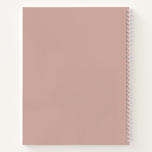 Bible Study Notes – Rose Taupe Spiral Notebook Notizblock (Rückseite)