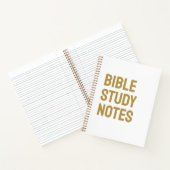 Bible Study Notes – White & Gold Spiral Notebook Notizblock (Innenseite)