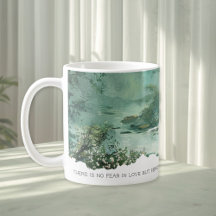 Bible Verse 1 John 4:18 Nature Faith Mug