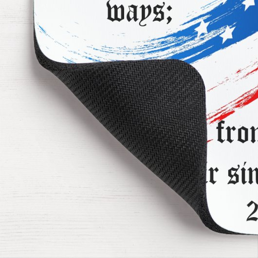 Bible Verse 2 Chronicles 7:14, USA Flag Mousepad (Ecke)