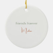 Bible Verse "A Sweet Friendship" Wasserfarbenvogel Keramik Ornament (Hinten)