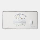 Bible Verse "A Sweet Friendship" Wasserfarbenvogel Schreibtischunterlage (Tastatur & Maus)