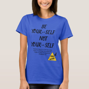 Bible Verse Be You Sie selbst 2 Korinther 5:17 Blu T-Shirt