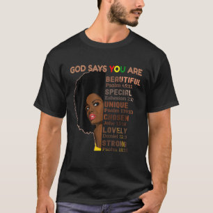 Bible Verse BLACK GESCHICHTE MONAT Cool BLM Melani T-Shirt