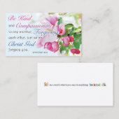 Bible Verse Cards, Religious Motivational, Be Kind Telefonnummerkarte (Vorne/Hinten)