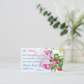 Bible Verse Cards, Religious Motivational, Be Kind Telefonnummerkarte (Stehend Vorderseite)