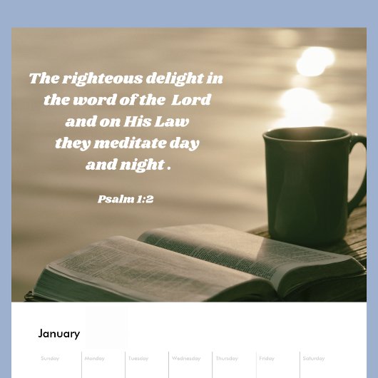 Bible Verse Christian Kalender