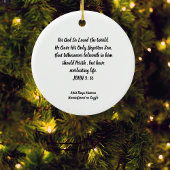Bible Verse CHRISTMAS ACCENT Original Artwork Keramik Ornament