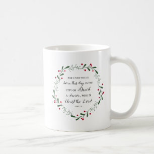 Bible Verse Christmas Luke 2:11 Stadt David Kaffeetasse