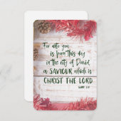 Bible Verse Christmas Play Einladung (Vorne/Hinten)