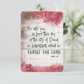 Bible Verse Christmas Play Einladung (Stehend Vorderseite)