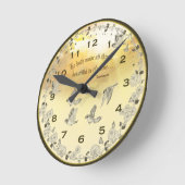 Bible Verse Clock - Er hat alles beauti gemacht Runde Wanduhr (Winkel)