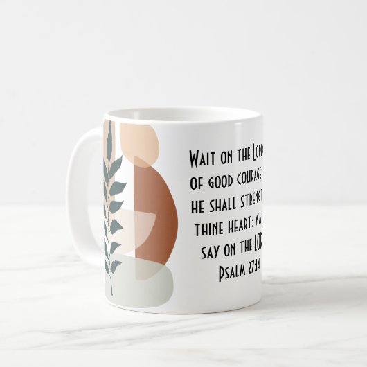 Bible Verse Coffee Tasse (Vorderseite Links)