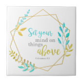 Bible Verse Colossians Scripting Christlicher Glau Fliese (Vorderseite)