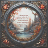 Bible Verse Custom-Cut Vinyl Sticker (Vorderseite)