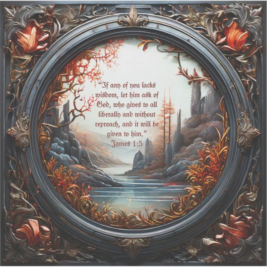 Bible Verse Custom-Cut Vinyl Sticker (Vorderseite)