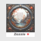 Bible Verse Custom-Cut Vinyl Sticker (Blatt)