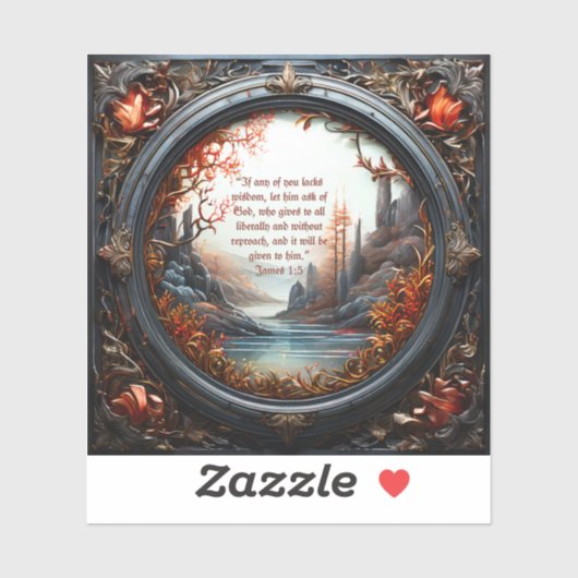 Bible Verse Custom-Cut Vinyl Sticker (Blatt)