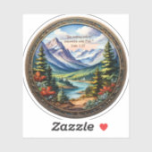 Bible Verse Custom-Cut Vinyl Sticker (Blatt)