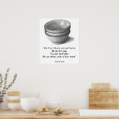 BIBLE VERSE, DU BIST DER POTTER, ISAIAH POSTER (Küche)