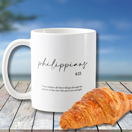 Bible Verse Elegant Kaffeetasse