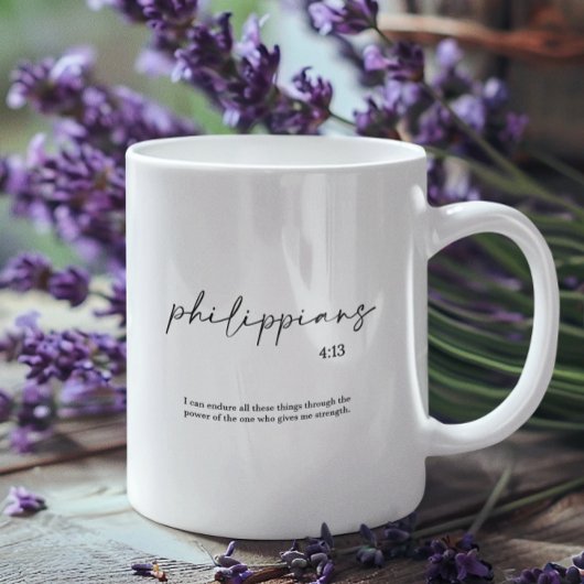 Bible Verse Elegant Kaffeetasse