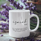 Bible Verse Elegant Kaffeetasse