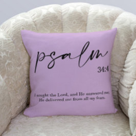 Bible Verse Elegante Lavender Kissen