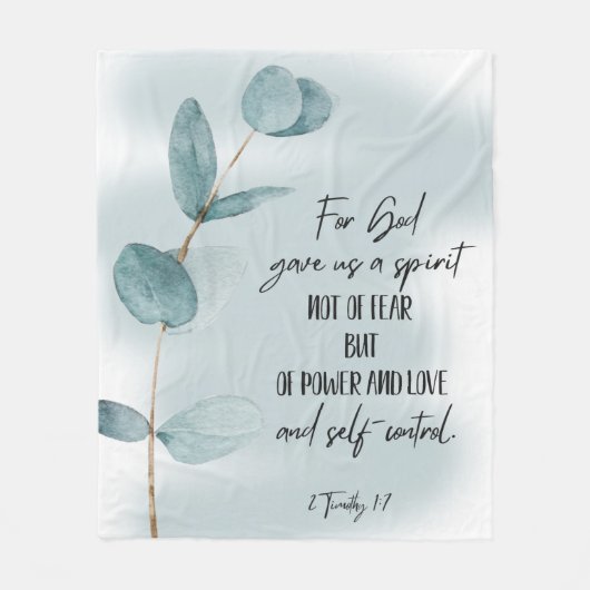 Bible verse  fleece blanket (Vorderseite)
